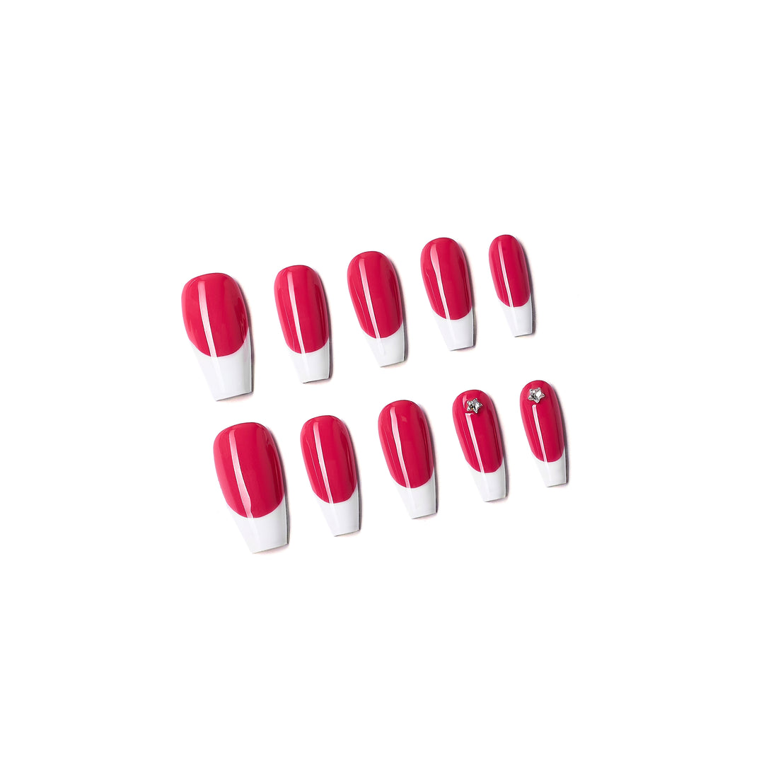<tc>french manicure</tc> pour être fructueux - Pitaya Fuscia