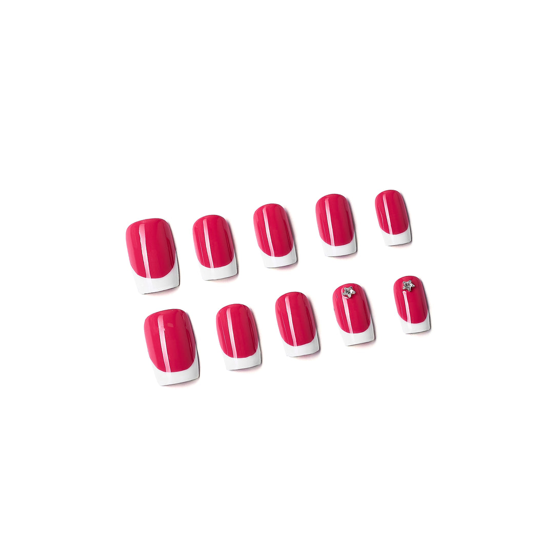 <tc>french manicure</tc> pour être fructueux - Pitaya Fuscia