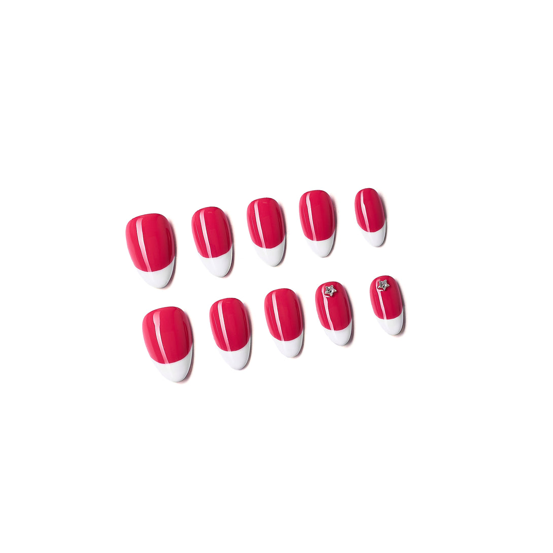 <tc>french manicure</tc> pour être fructueux - Pitaya Fuscia