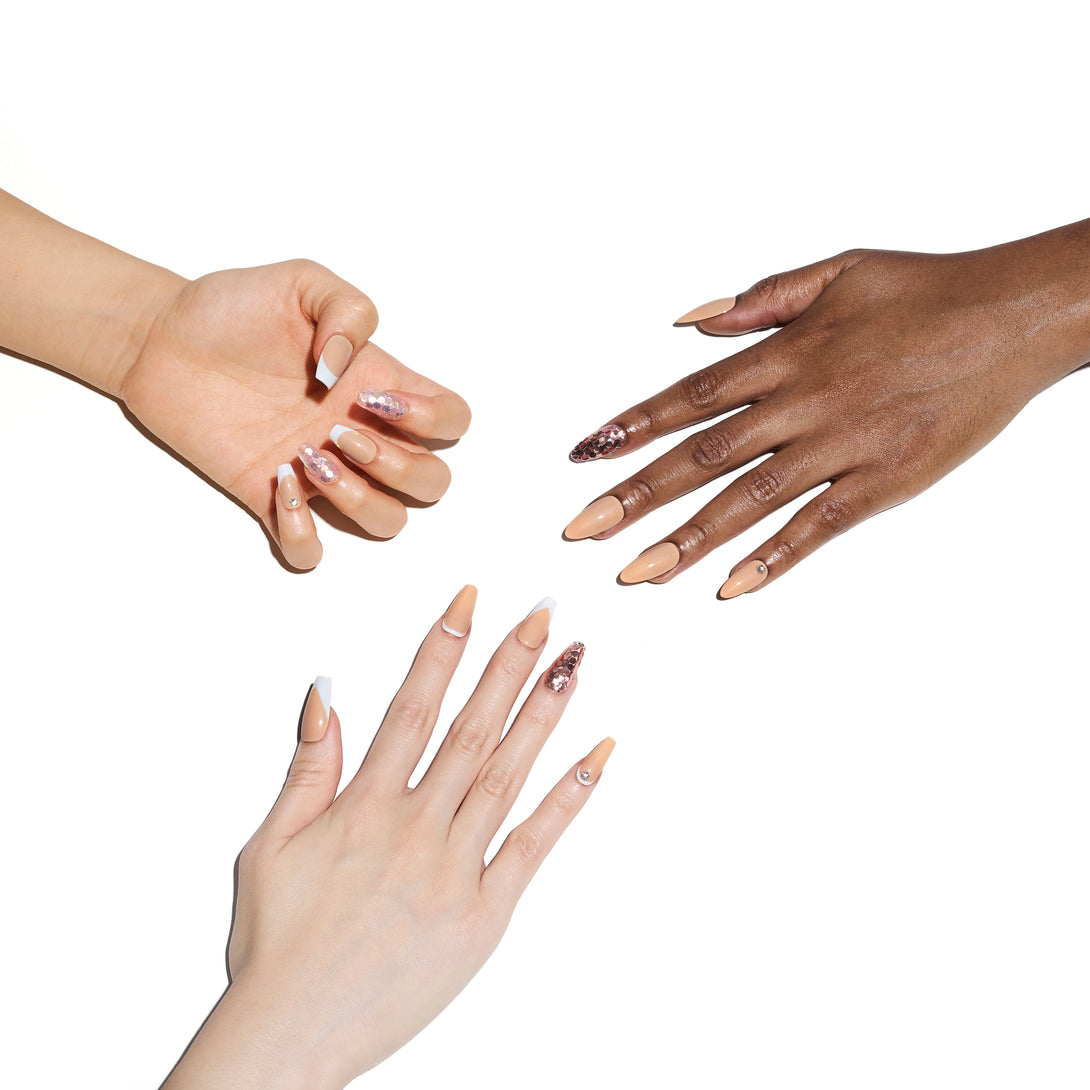 Peach Pink Nail Designs